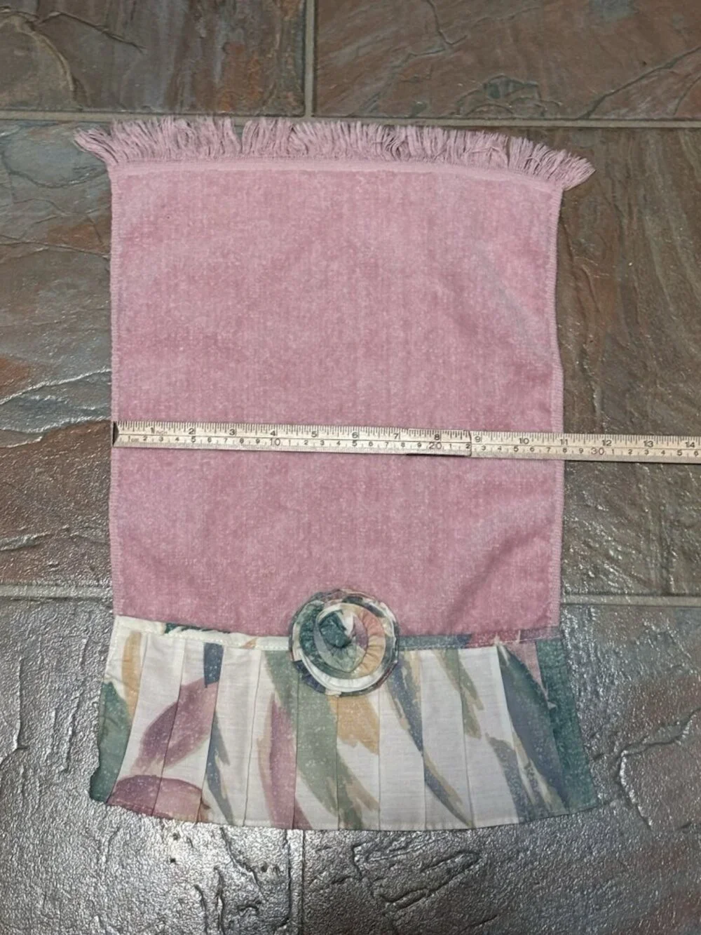 Vintage Avanti Look Dusty Pink Bathroom Towel Set 80s 90s Vibes Pleats